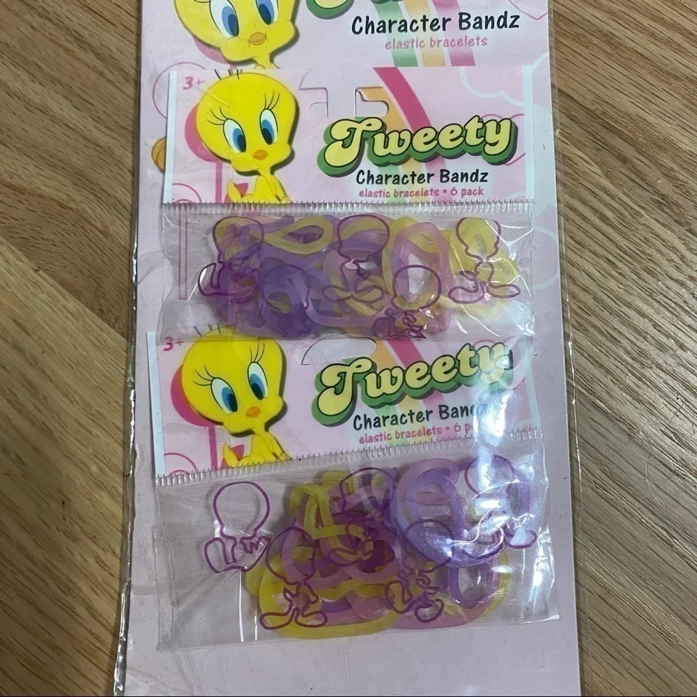Vintage Tweety Character Bands Bracelets NEW 2 Pack Kids Girls